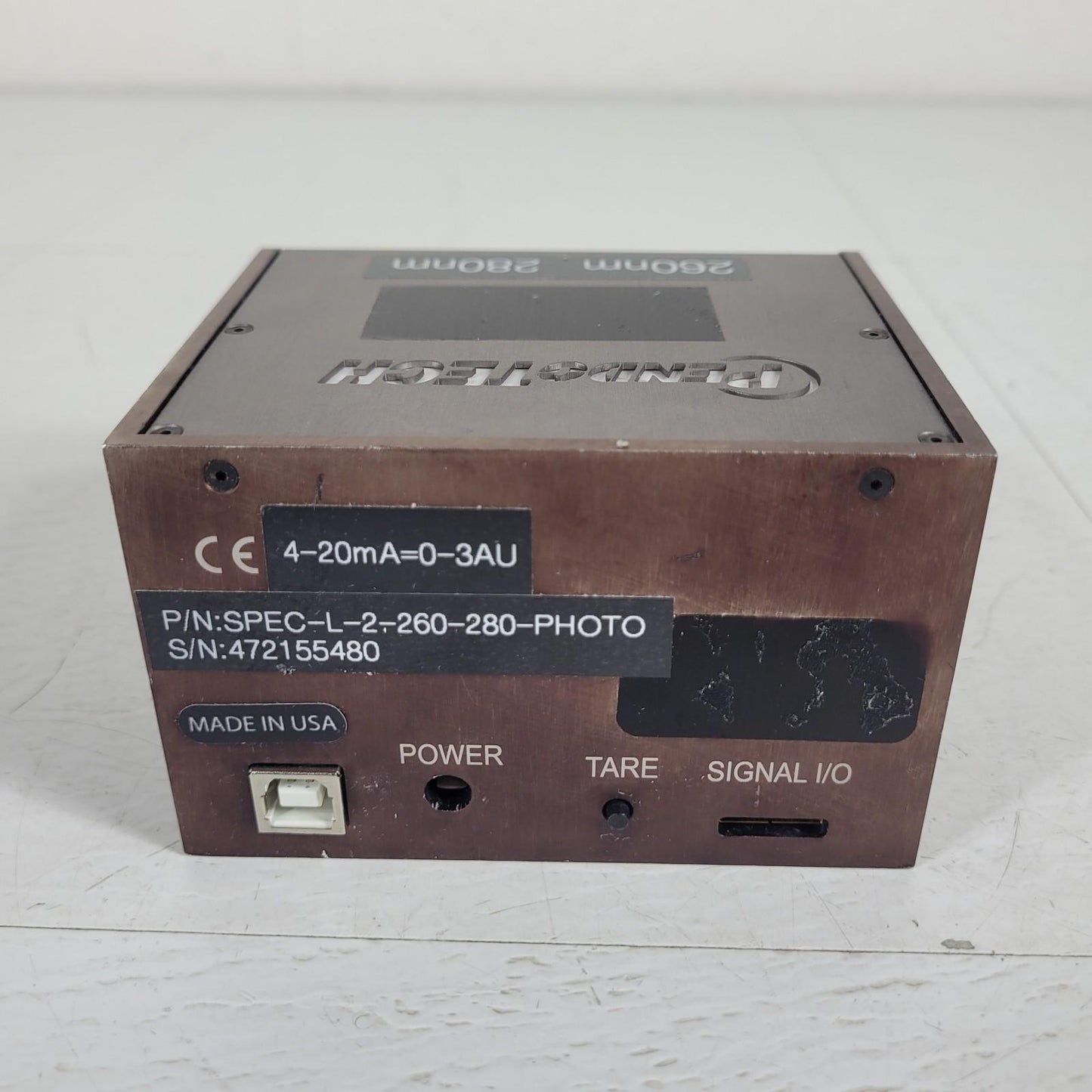 PendoTECH SPEC-L-2-260-280-PHOTO UV-VIS-NIR Photometer Dual Wavelength 260 280nm