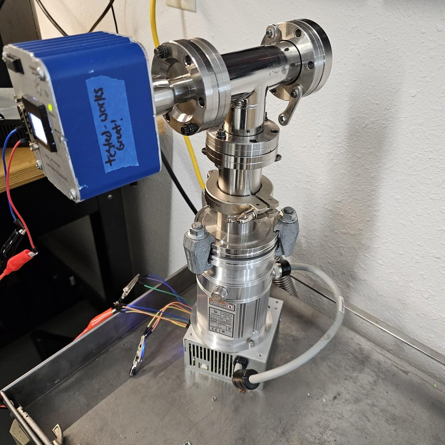 TESTED E-7 Torr: Varian TV-81 Turbo-V 81-T Turbomolecular High Vacuum Pump UHV