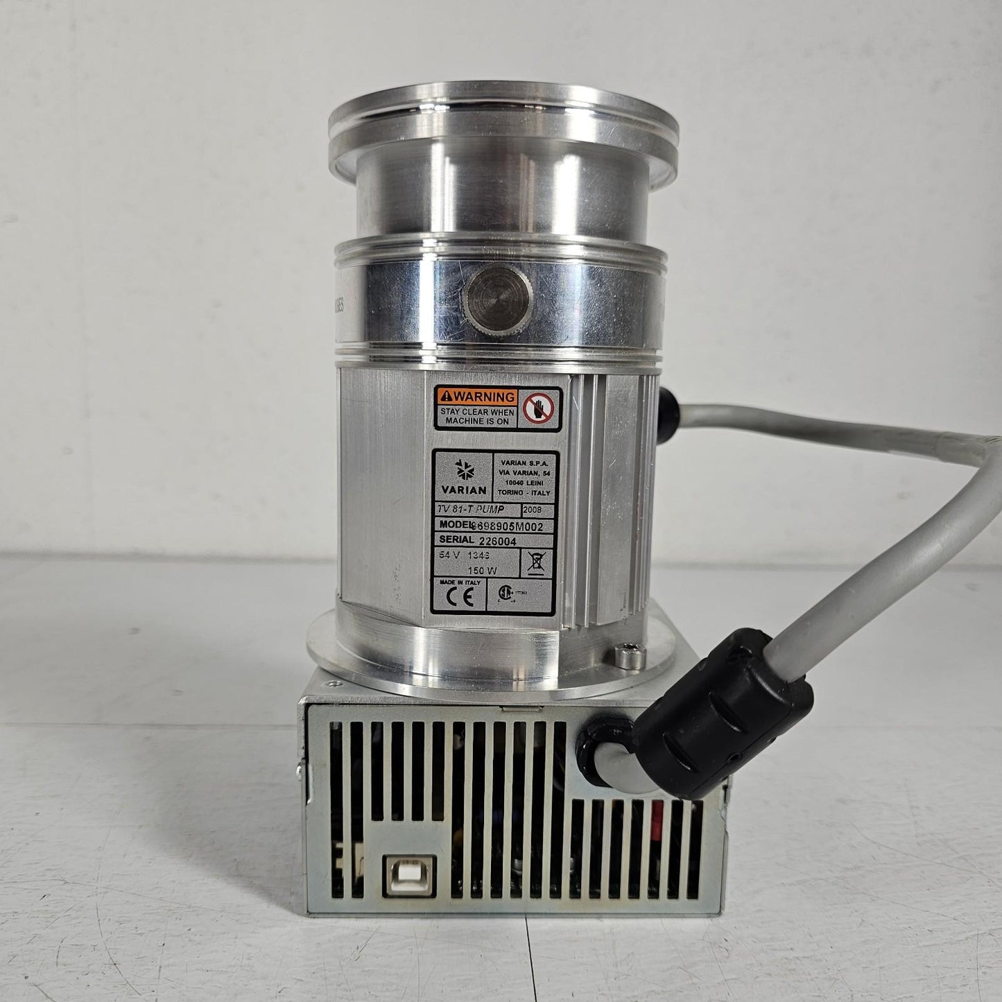 TESTED E-7 Torr: Varian TV-81 Turbo-V 81-T Turbomolecular High Vacuum Pump UHV
