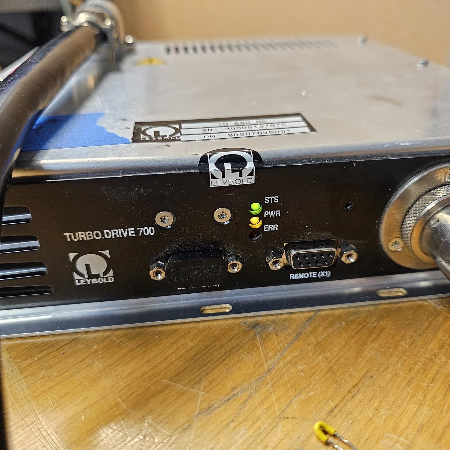 TESTED to 2E-7 Torr: Leybold Vacuum TurboVac TW 690MS 700 Wide Range Turbo Drive