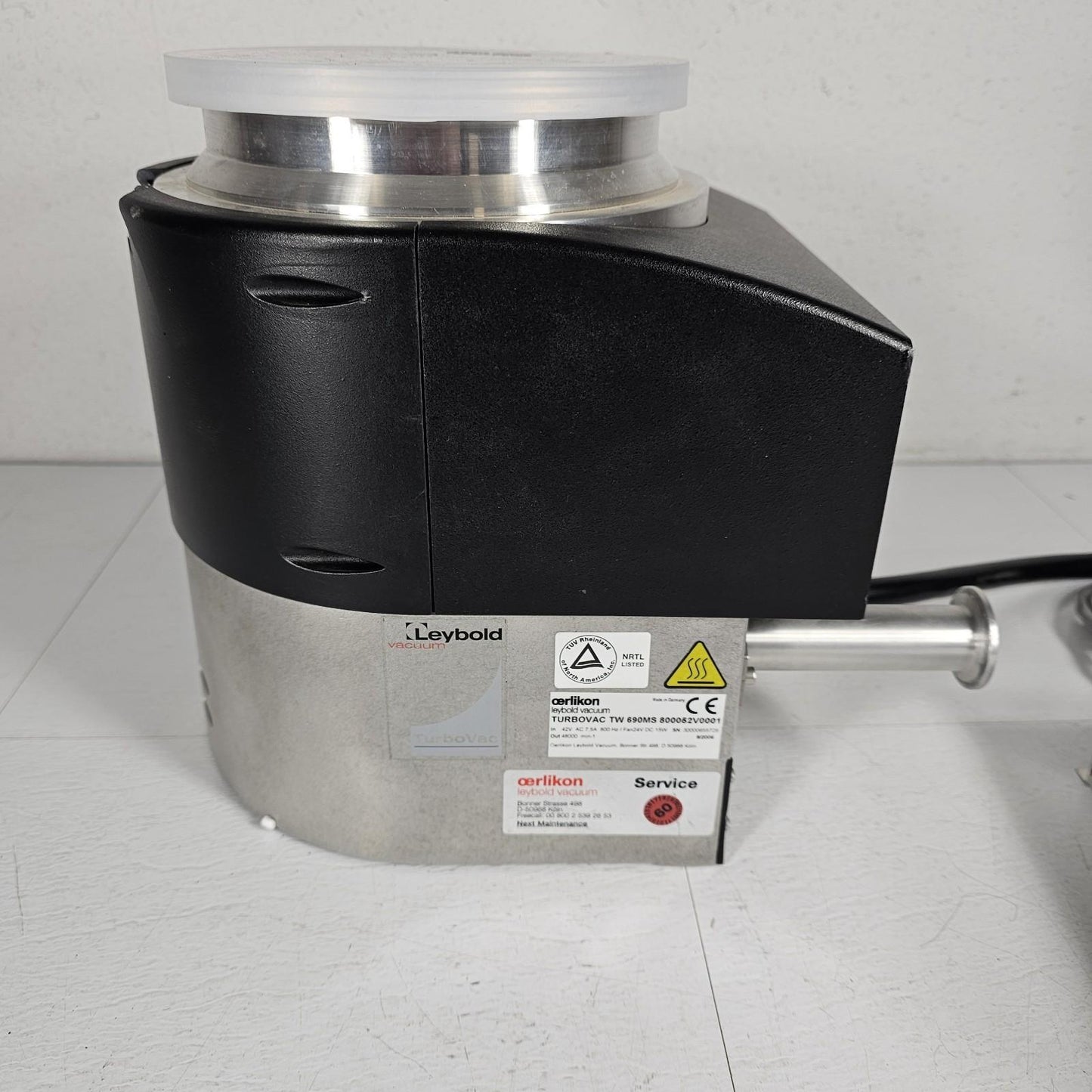 TESTED to 2E-7 Torr: Leybold Vacuum TurboVac TW 690MS 700 Wide Range Turbo Drive