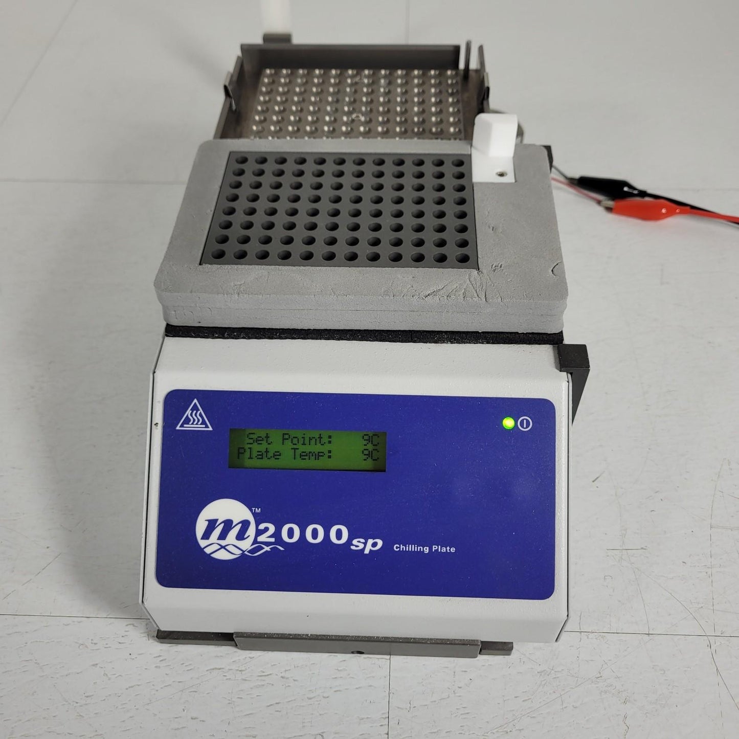 TESTED Abbott M2000SP Chilling Hot Plate 12VDC -10 to +100 Degree C 96 Vial Tray