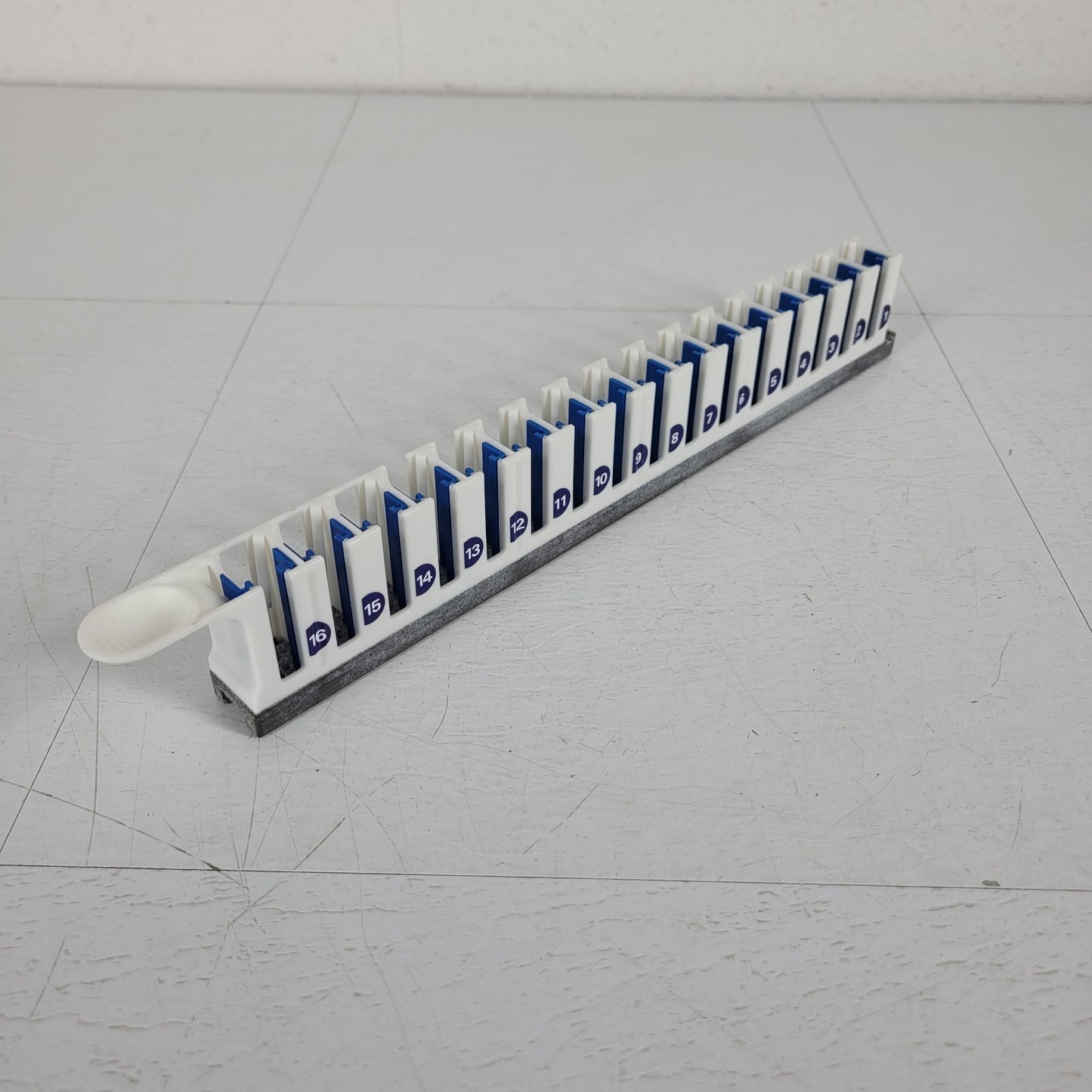 Tecan Freedom Evo Deck Blue 16 Channel 13mm Tube Rack Carrier Sampler 30019986