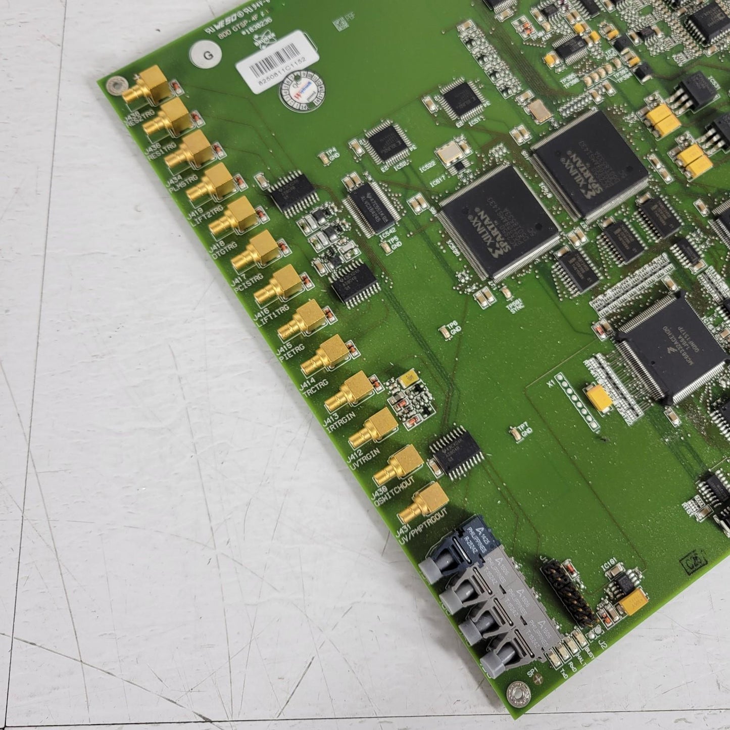 Bruker BDD GTSP-4F 183026 Control Board Optical Coax Trigger Xilinx XC2S50 FPGA