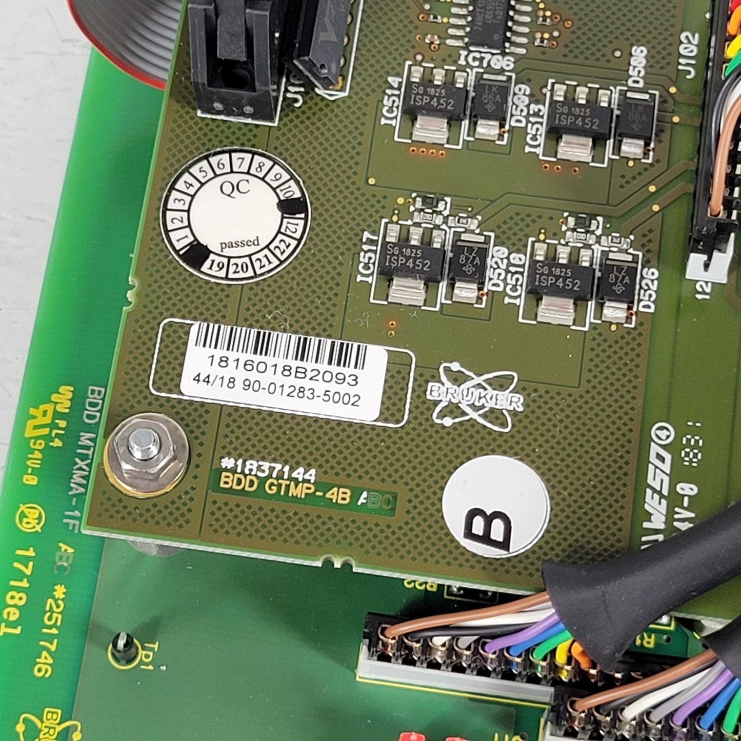 Bruker BDD GTSMC2E 1840628 Processing Board Stack GTMP4B 1837144 MTXMA1F 251746