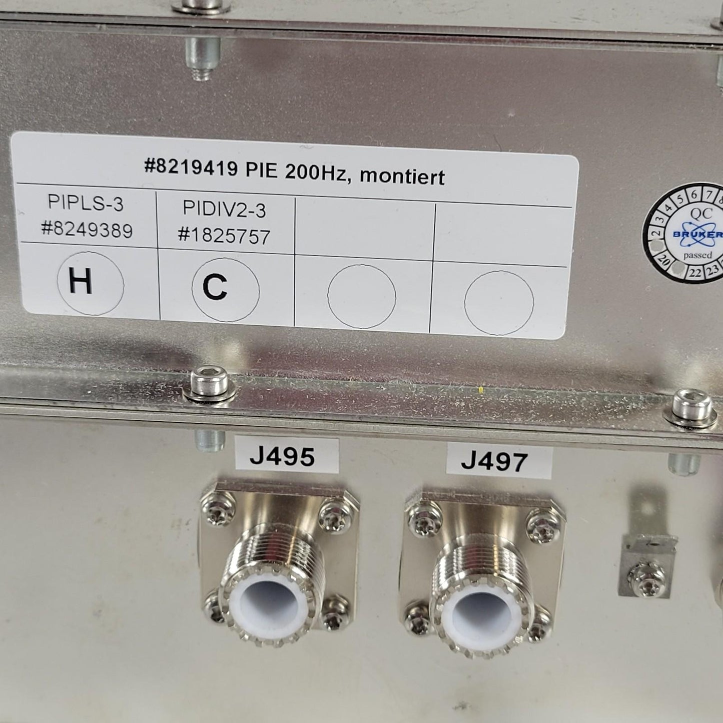 Bruker 8219419 PIE High Voltage 200Hz Module PIPLS-3 8249389 PIDIV2-3 1825757
