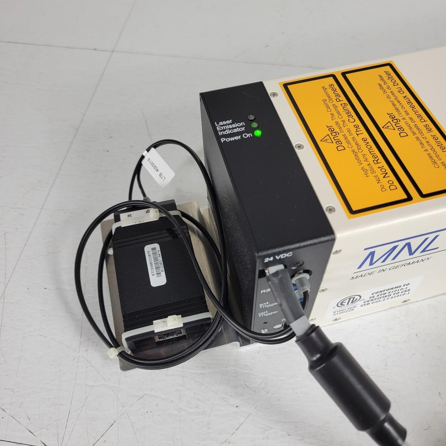 Lasertechnik Berlin MNL100 337nm Compact Nitrogen Laser and Power Adapter 24VDC