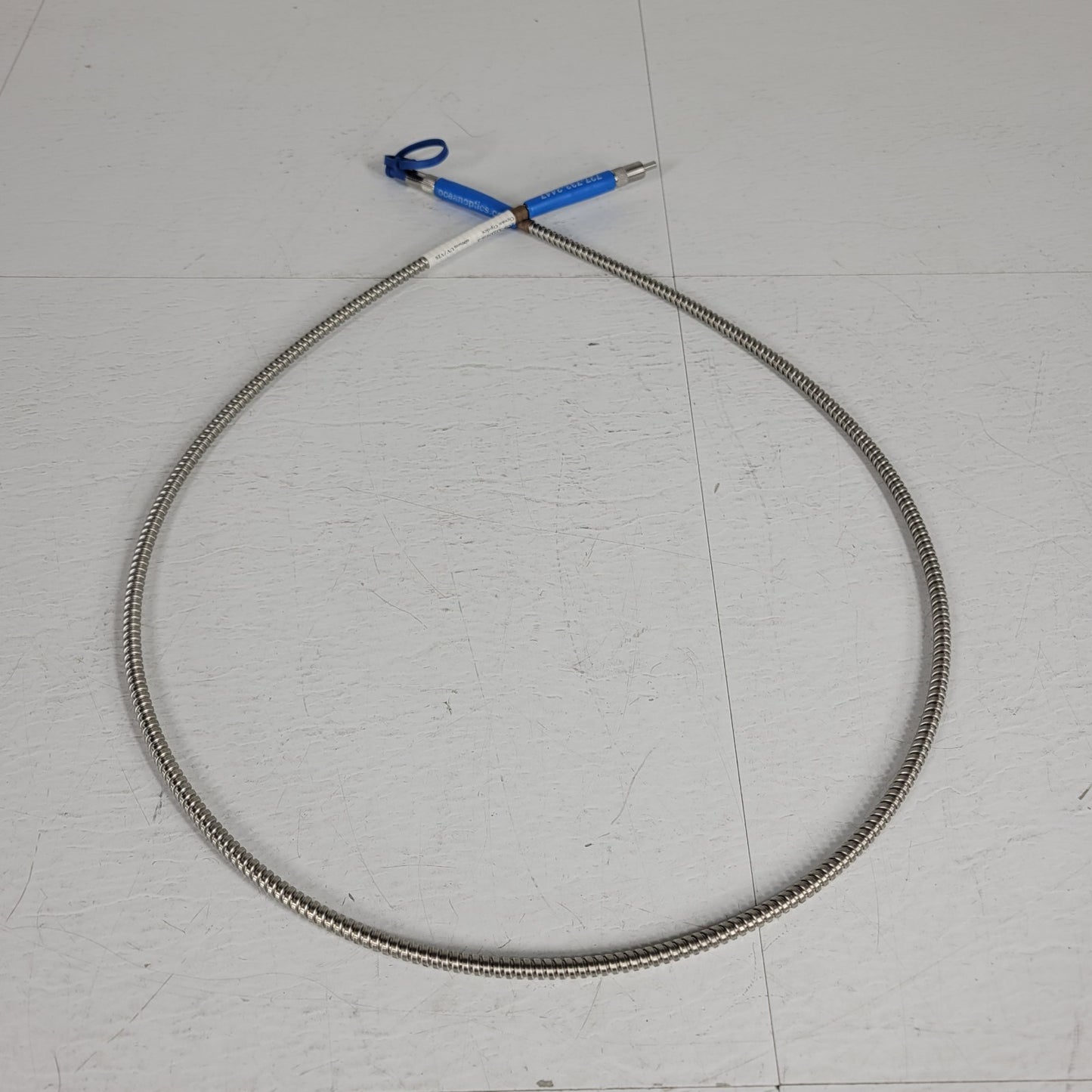 Ocean Optics Fiber Optic Cable 1m 600um UV VIS Spectrometer SMA905 Metal Shield