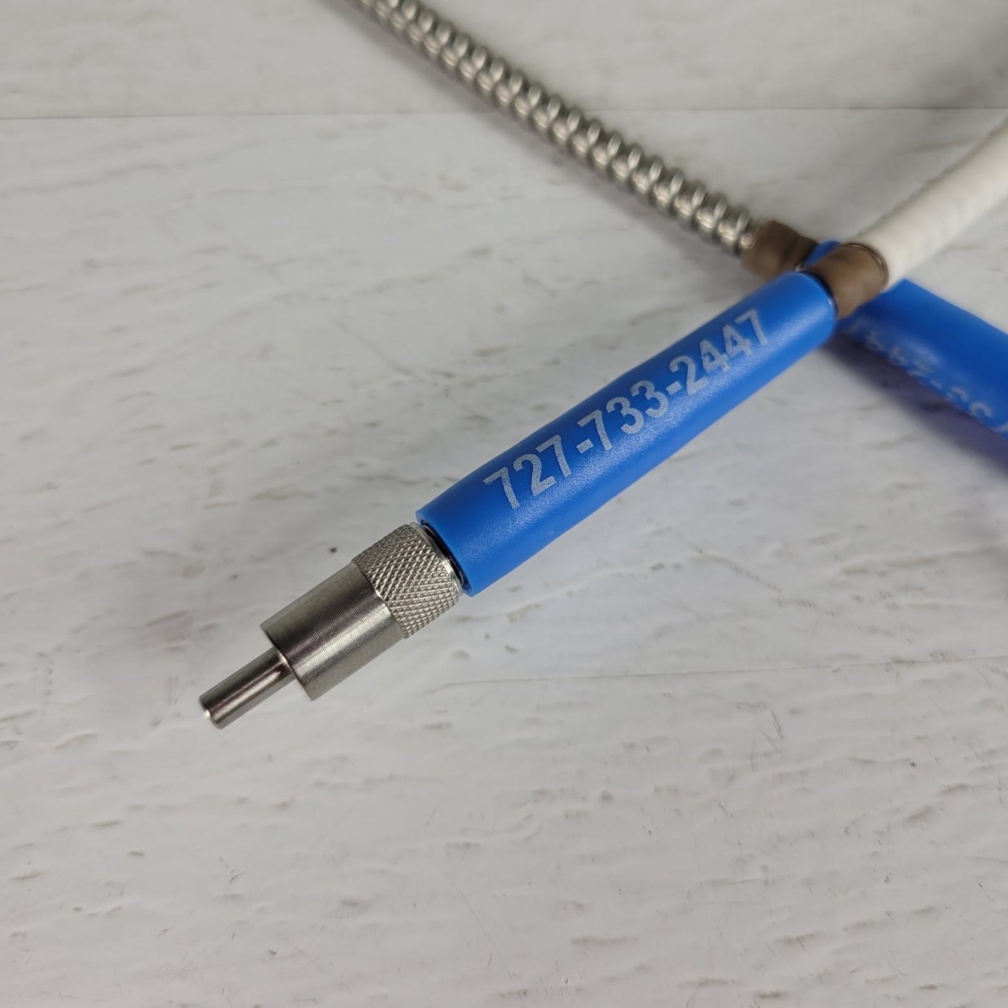 Ocean Optics Fiber Optic Cable 1m 600um UV VIS Spectrometer SMA905 Metal Shield