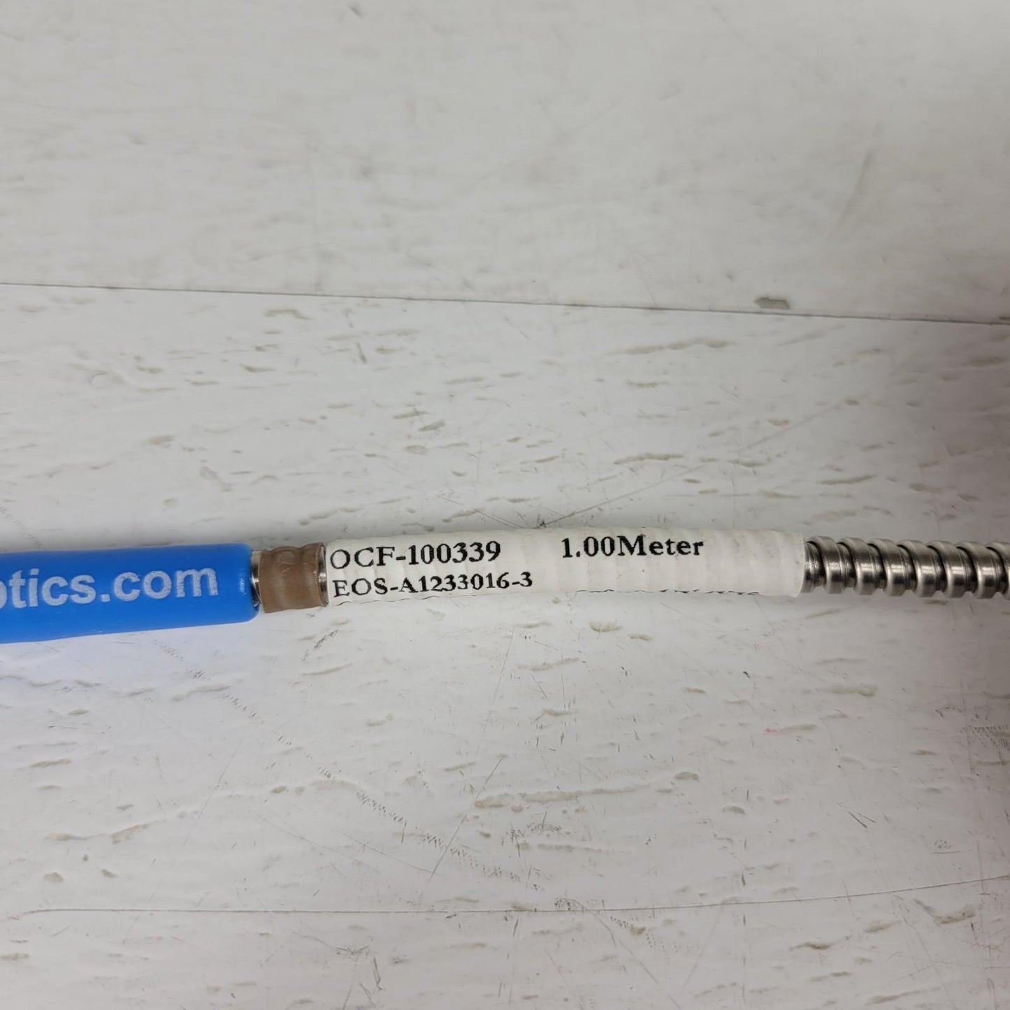 Ocean Optics Fiber Optic Cable 1m 600um UV VIS Spectrometer SMA905 Metal Shield