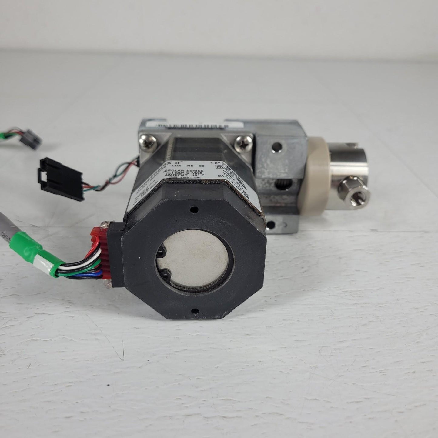 Powermax II M22NRXB-LNN-NS-00 Stepper Motor Fluid Valve Stainless Steel 1500RPM