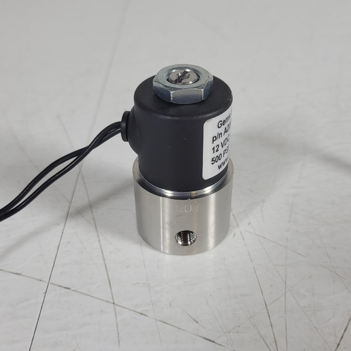 Gems Sensors & Controls A2012-S138 Miniature Solenoid Valve 500PSI 12VDC 6W