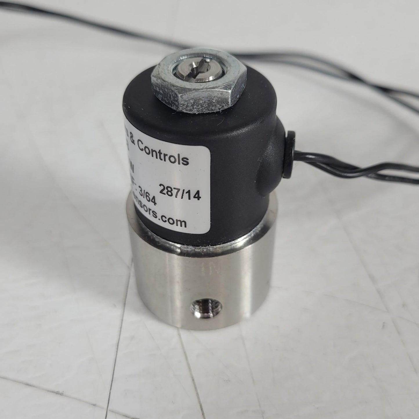 Gems Sensors & Controls A2012-S138 Miniature Solenoid Valve 500PSI 12VDC 6W