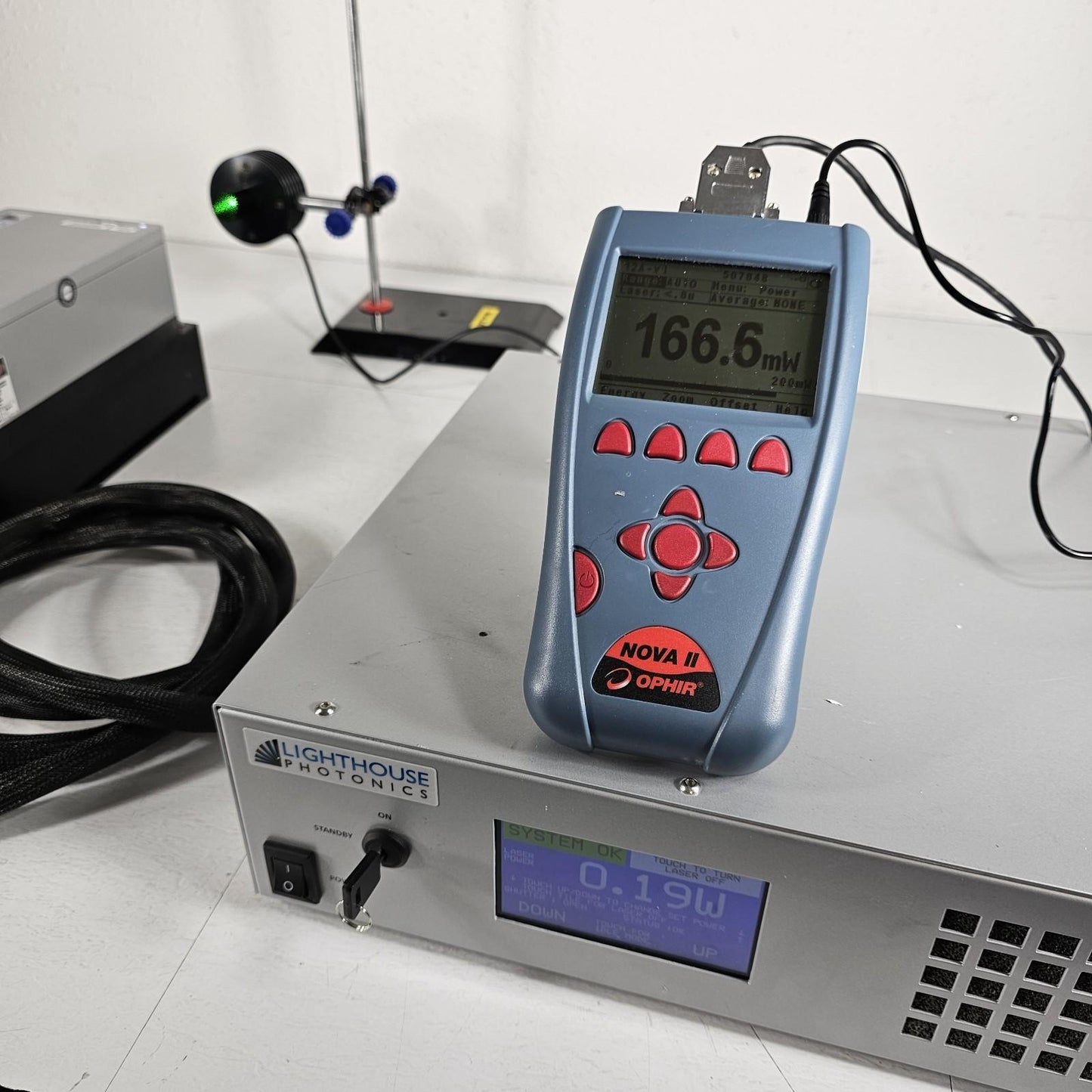 Lighthouse Photonics Sprout D 10W Laser 532nm TEM00 2871 Hours Low Noise CW DPSS