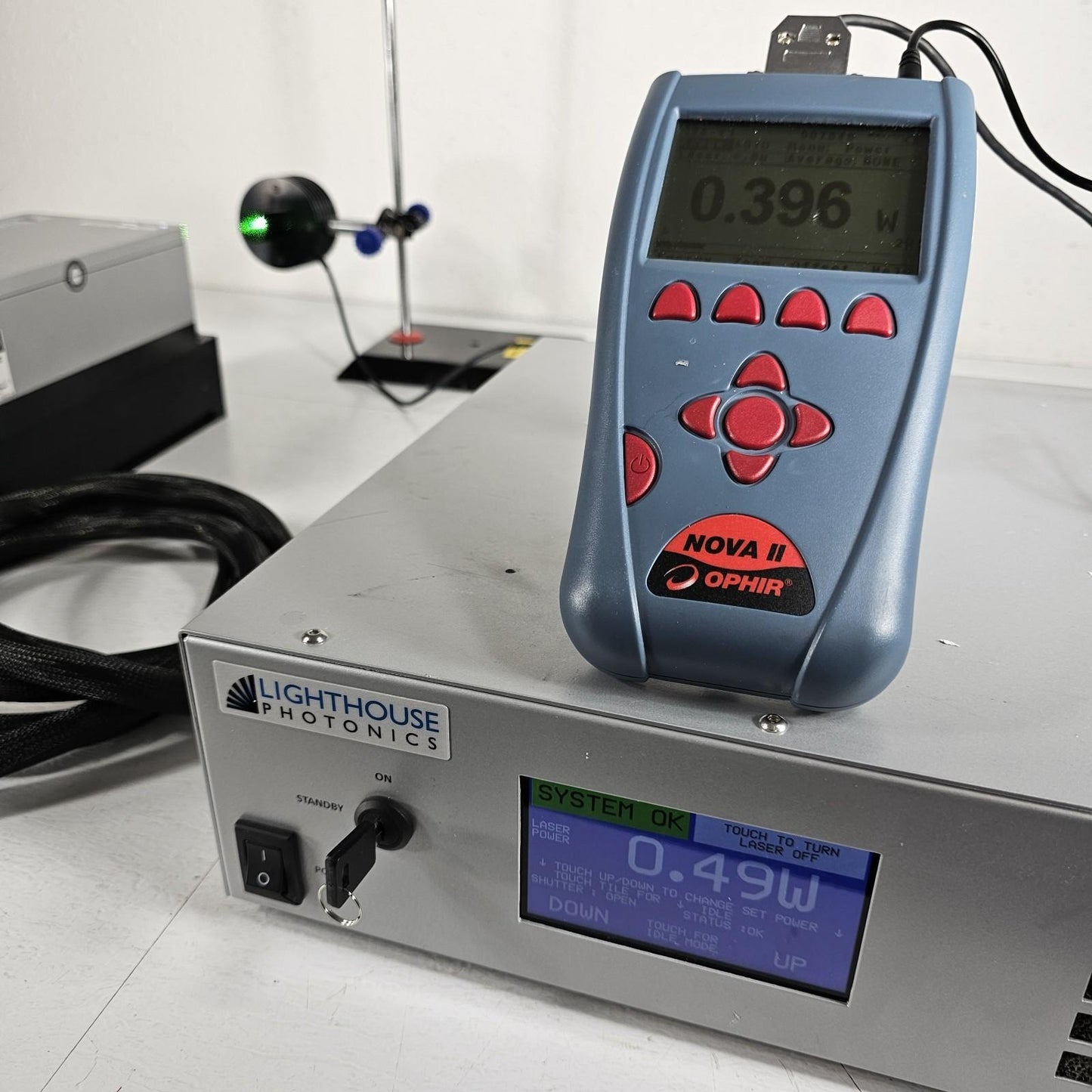 Lighthouse Photonics Sprout D 10W Laser 532nm TEM00 2871 Hours Low Noise CW DPSS