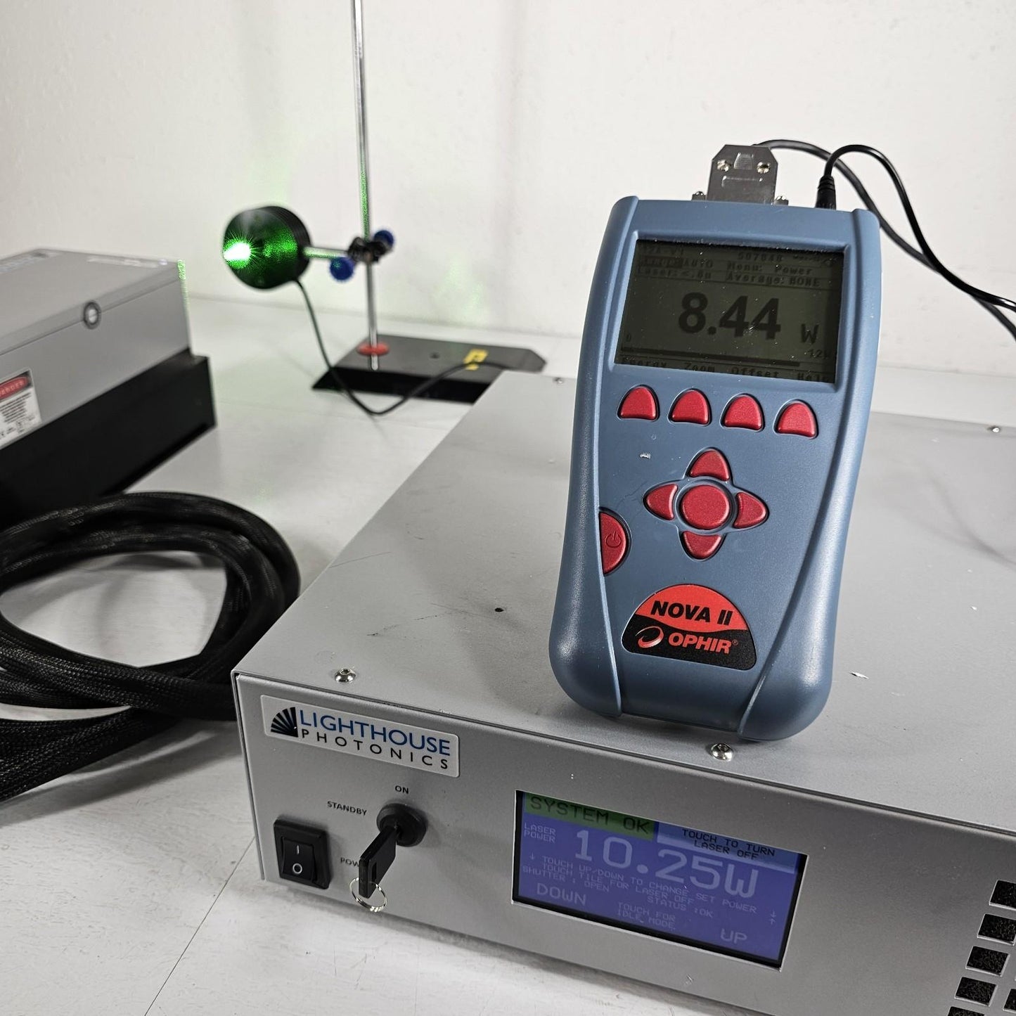Lighthouse Photonics Sprout D 10W Laser 532nm TEM00 2871 Hours Low Noise CW DPSS