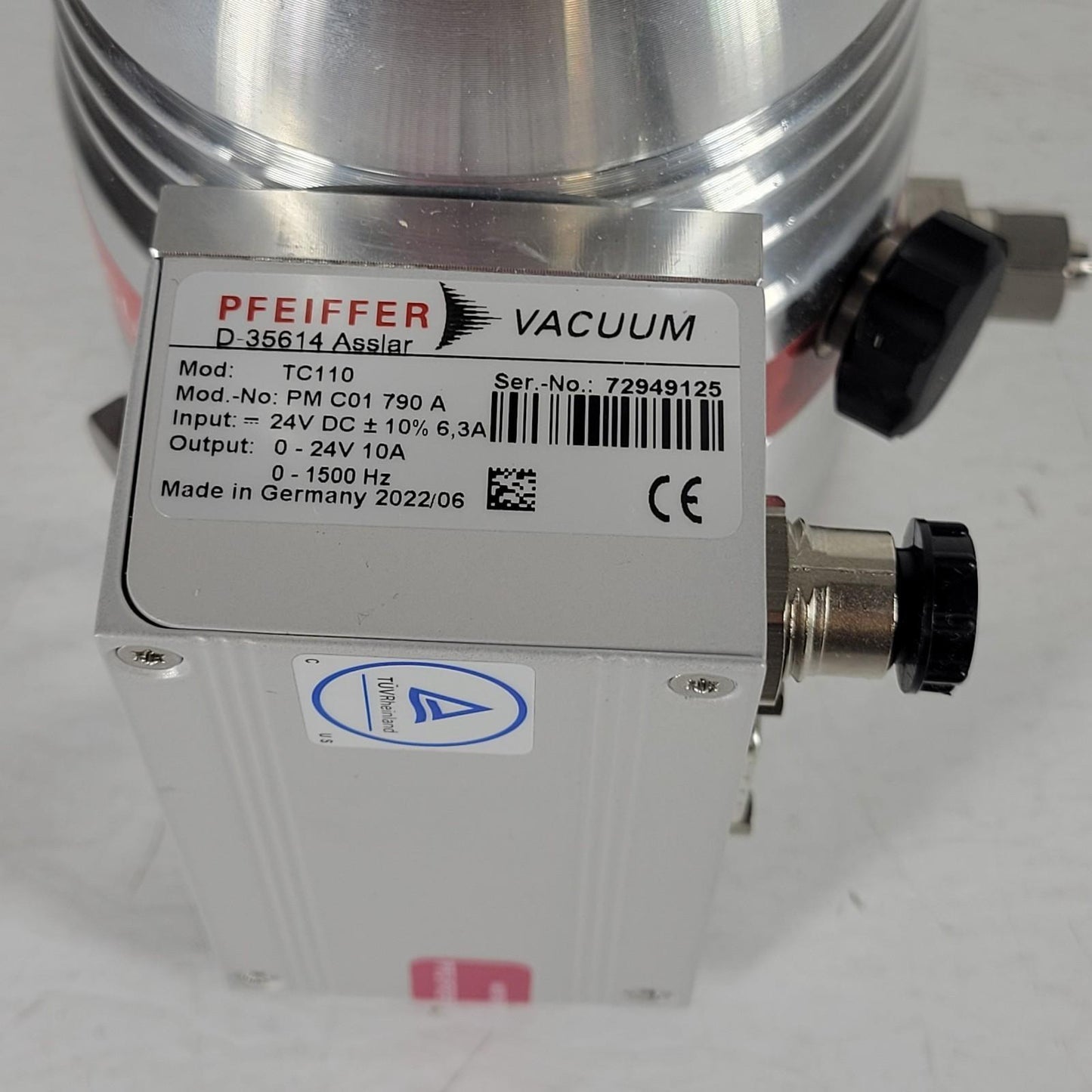 TESTED to 1.8E-6 Torr Pfeiffer HiPace 80 Turbo Pump UHV Ultra High Vacuum TC110