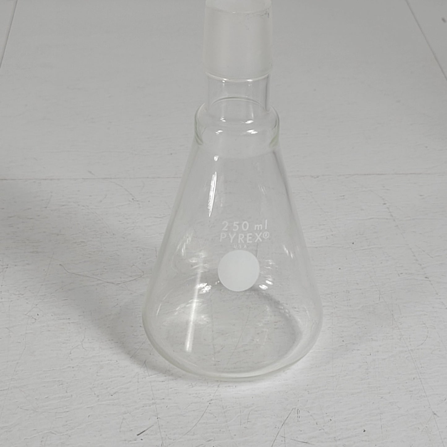 250ml Pyrex Erlenmeyer Flask With Ground Glass Joint Glassware Lab