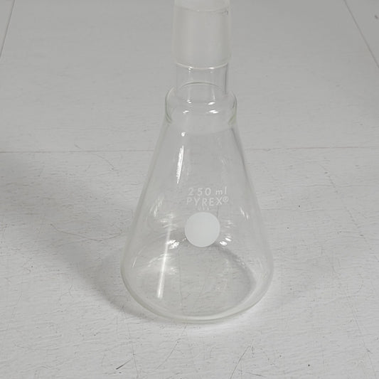 250ml Pyrex Erlenmeyer Flask With Ground Glass Joint Glassware Lab