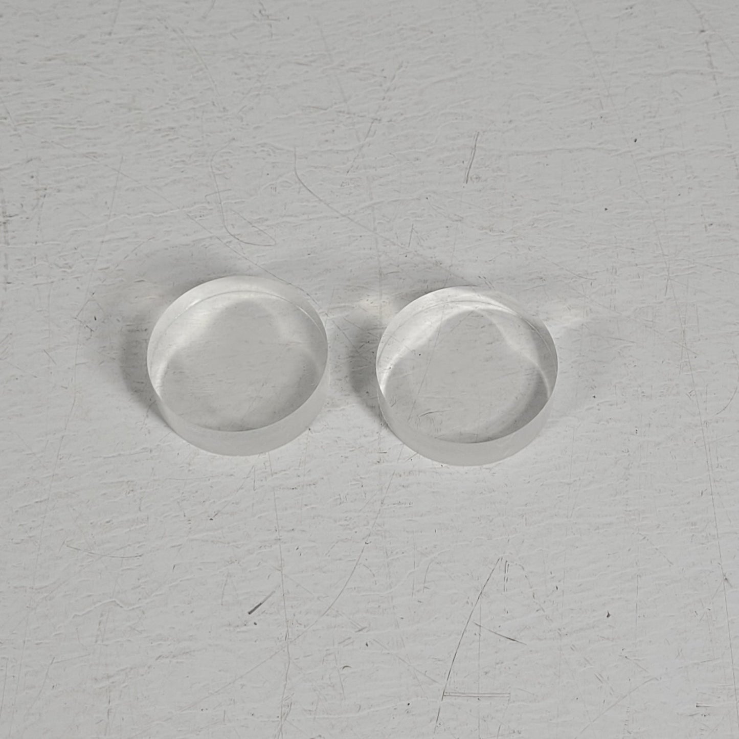Filter Glass Support Plates - Lot Of 2 Plastic Cylinders 47mm Membrane