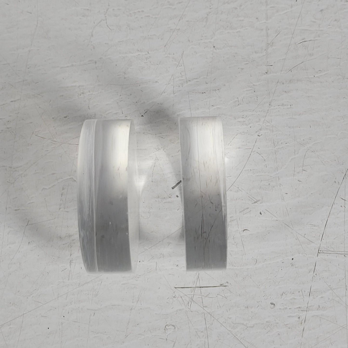 Filter Glass Support Plates - Lot Of 2 Plastic Cylinders 47mm Membrane
