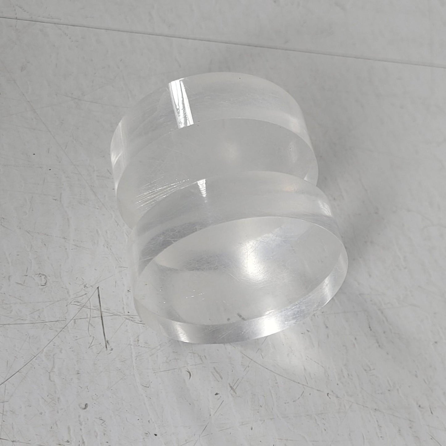 Filter Glass Support Plates - Lot Of 2 Plastic Cylinders 47mm Membrane