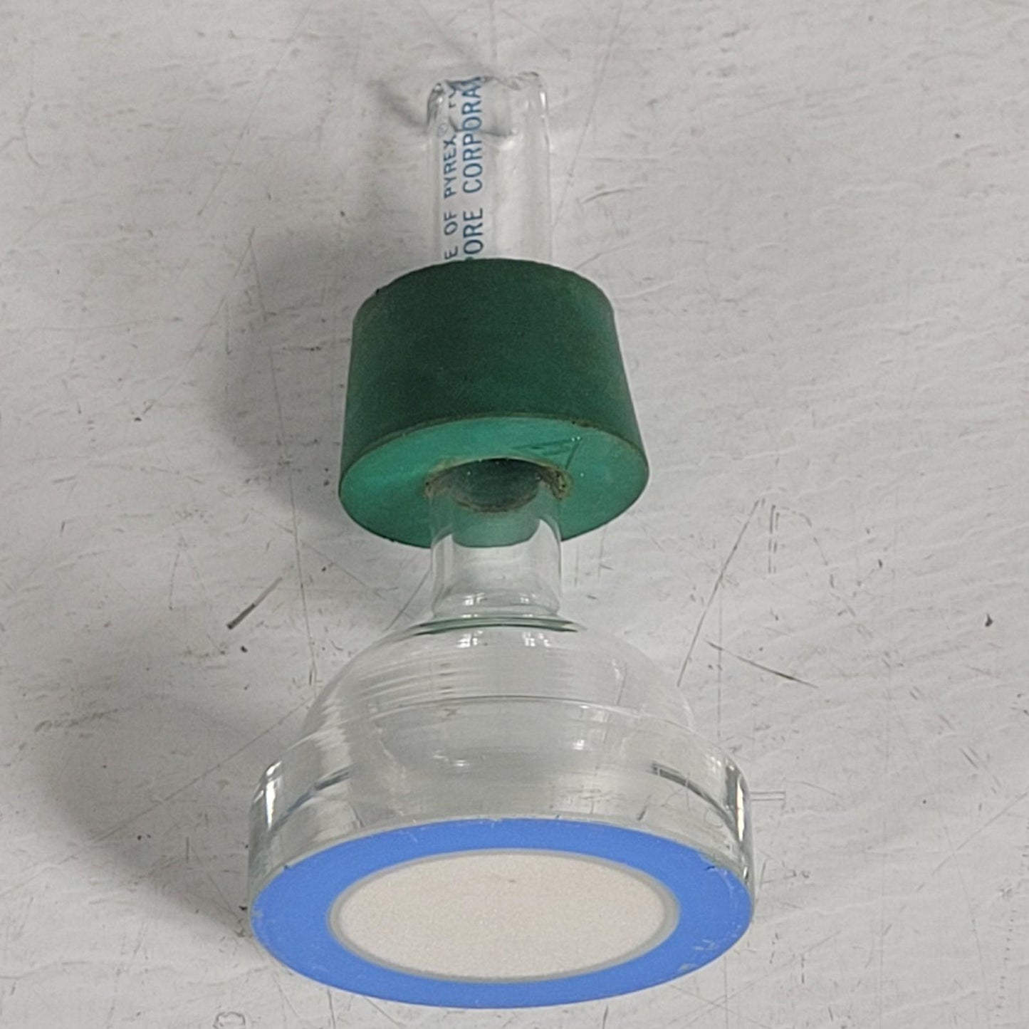 CHIPPED Millipore 93710-47 Glass Base and Stopper Vacuum Filtration Apparatus