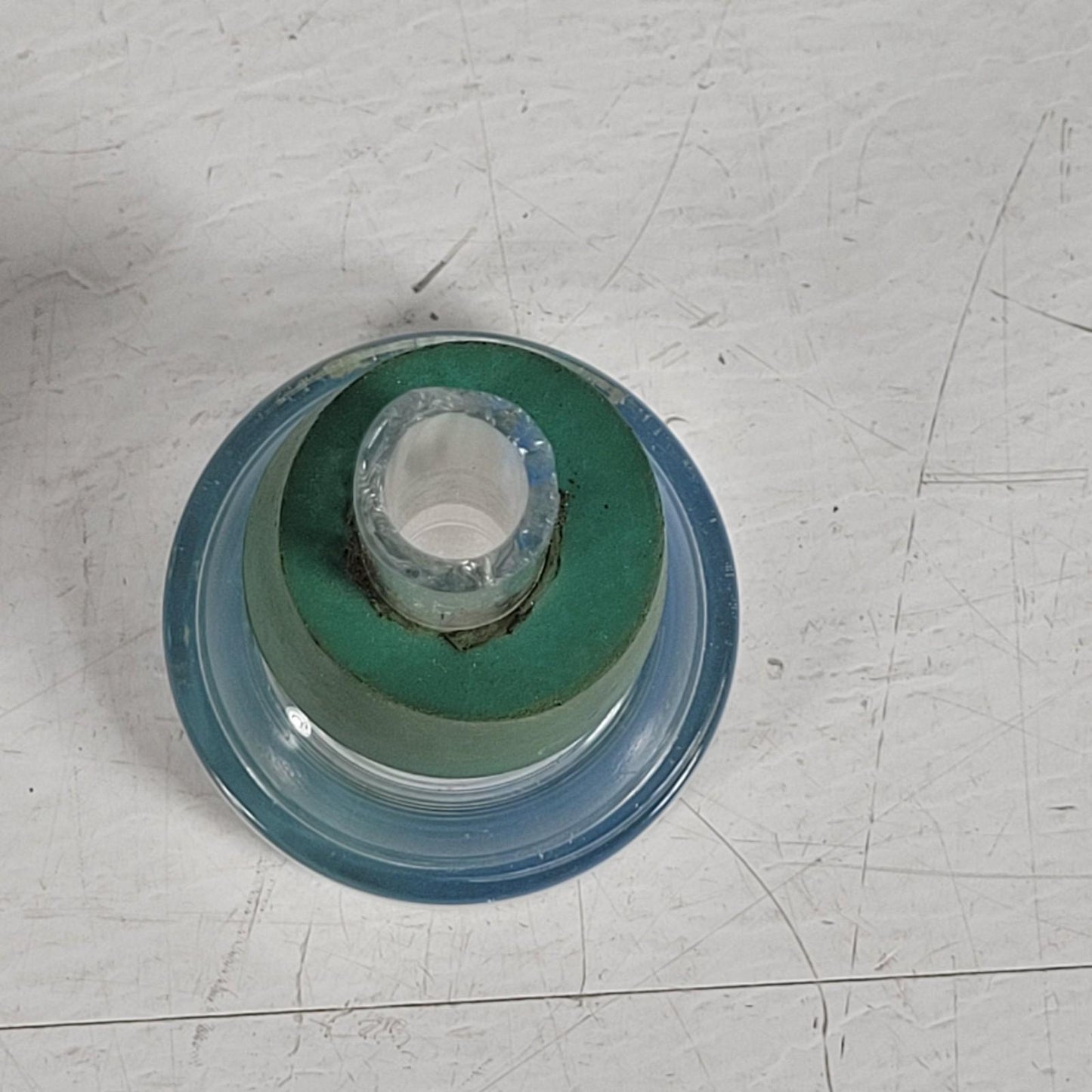 CHIPPED Millipore 93710-47 Glass Base and Stopper Vacuum Filtration Apparatus