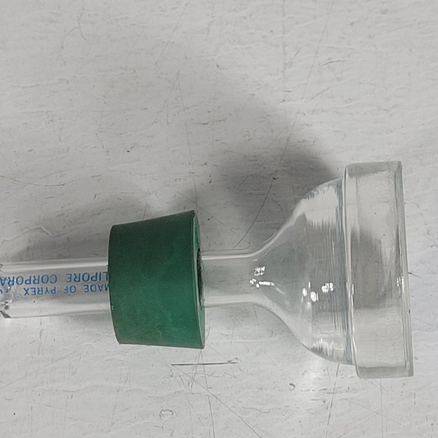 CHIPPED Millipore 93710-47 Glass Base and Stopper Vacuum Filtration Apparatus