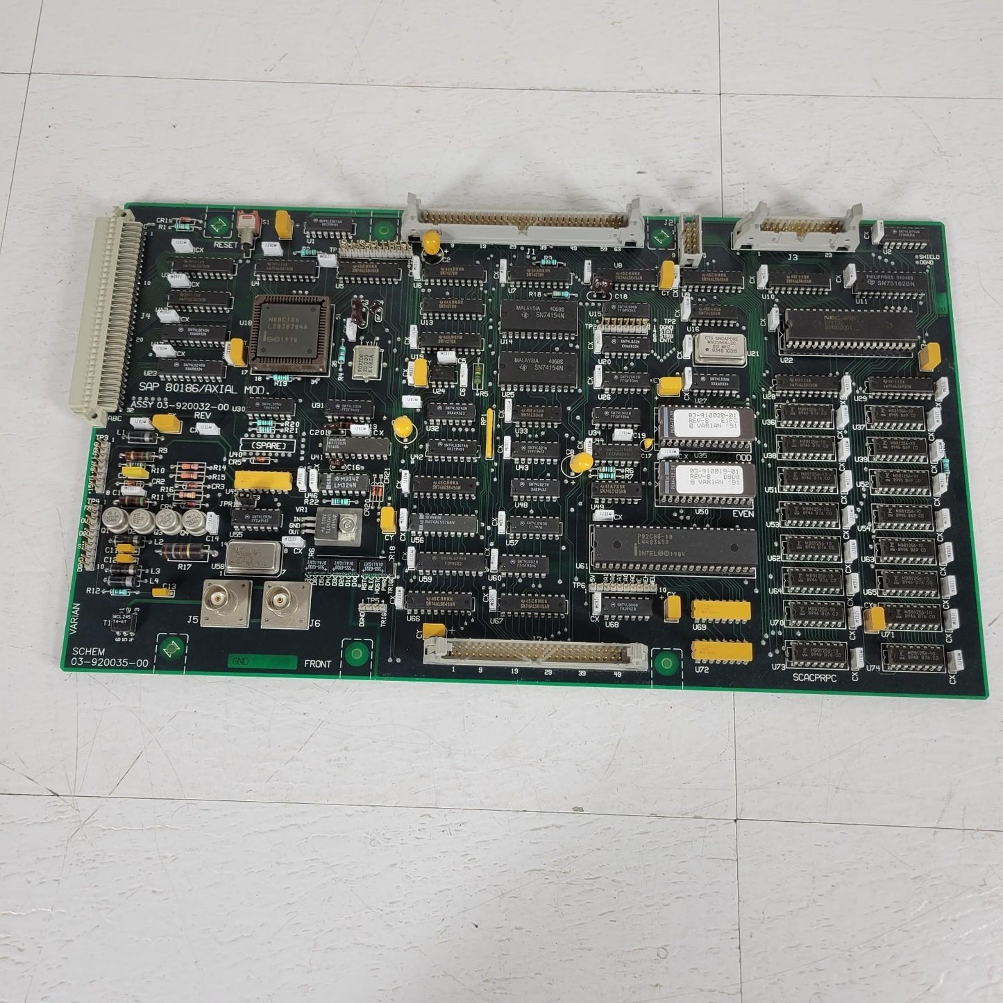 Varian 03-920035-00 Saturn II Spectrometer Interface Bd 8086 Architecture Chip