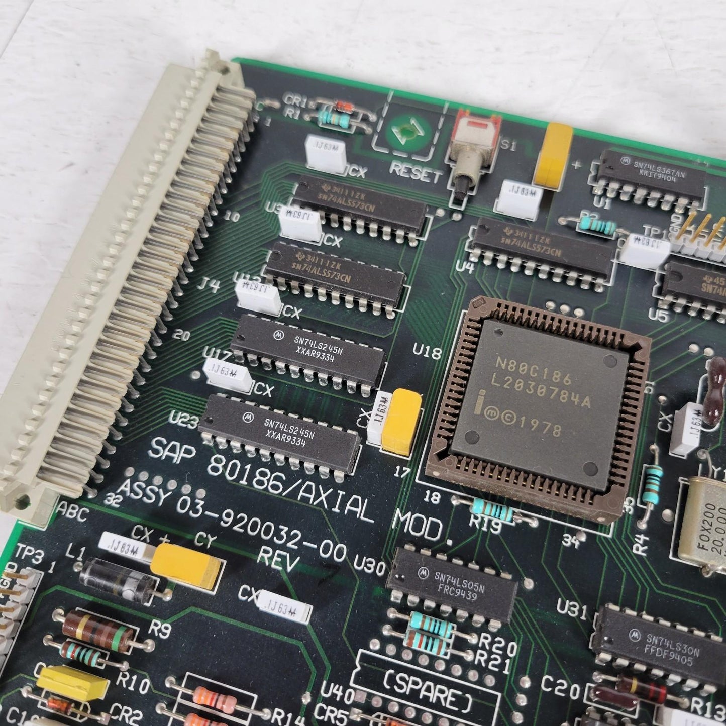 Varian 03-920035-00 Saturn II Spectrometer Interface Bd 8086 Architecture Chip