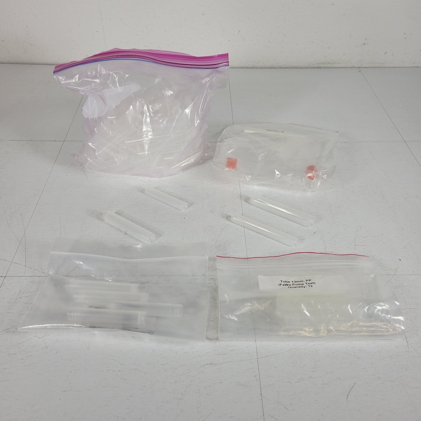 Lot of Used Tecan 20x 16mm 12x 13mm 120x 0.5in 5x 15mm Tubes Vials Sample Holder