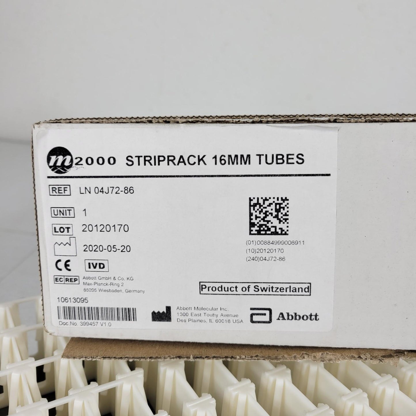 Set of 6 Tecan LN04J72-86 Striprack 16mm Tube Label PoSt Set New Unused Open Box