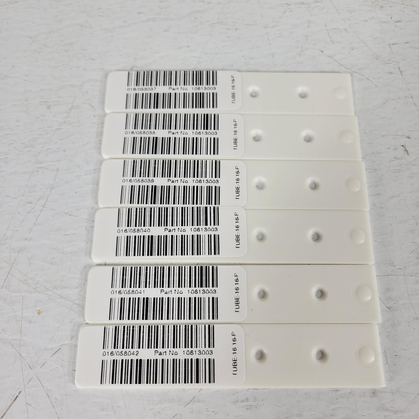 Tecan Freedom Evo 10613003 PoSt Set Barcode Label Inserts Strip Rack Plastic 6pc