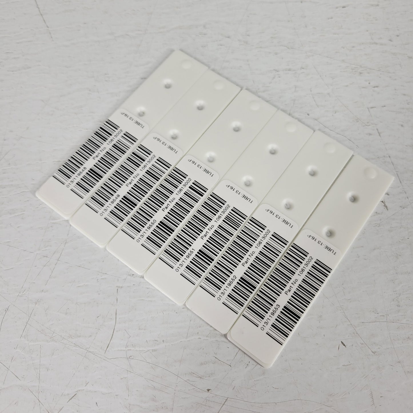 Tecan Freedom Evo 10613002 PoSt Set Barcode Label Inserts Strip Rack Plastic 6pc