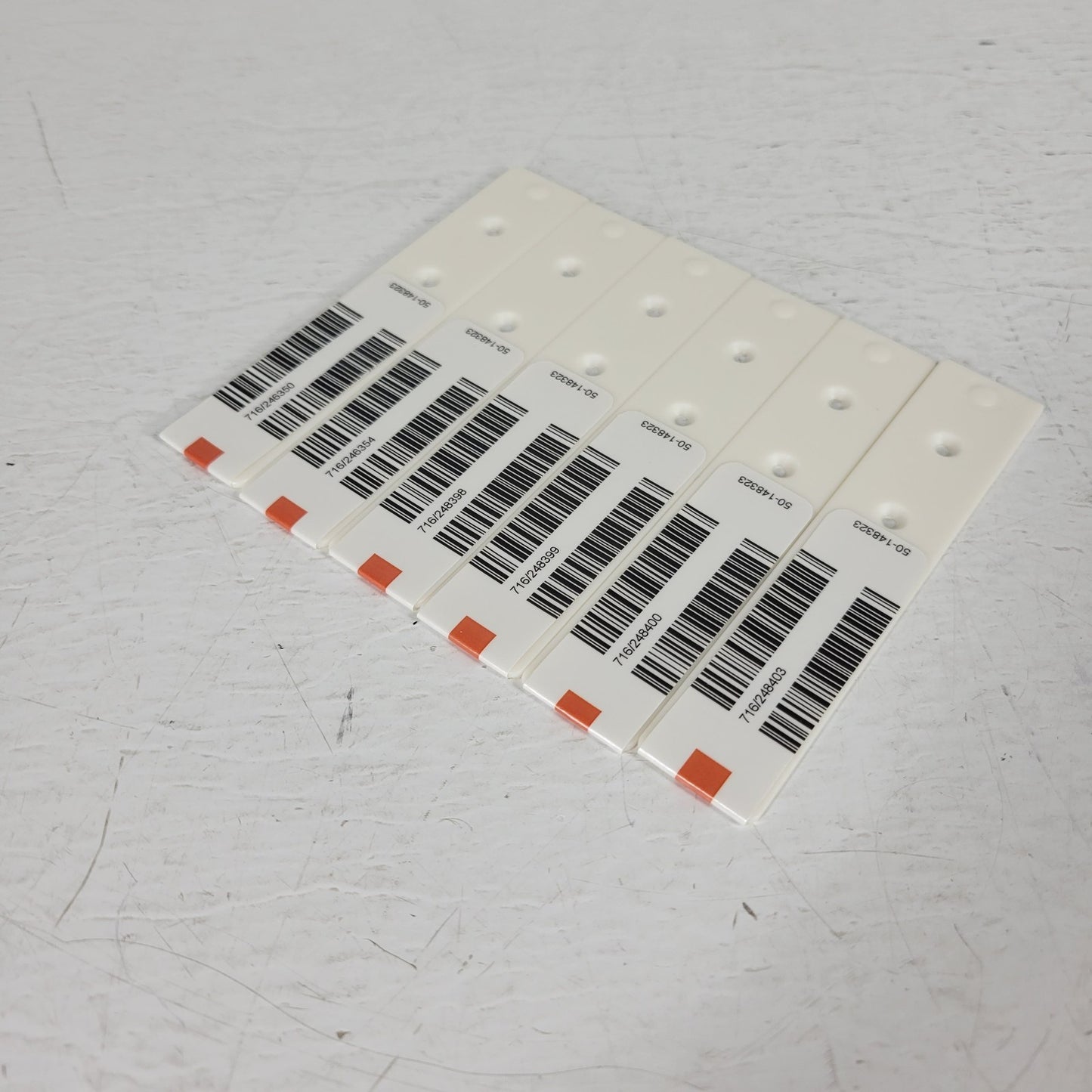 Tecan Freedom Evo 50-148323 PoSt Set Barcode Label Insert Strip Rack Plastic 6pc
