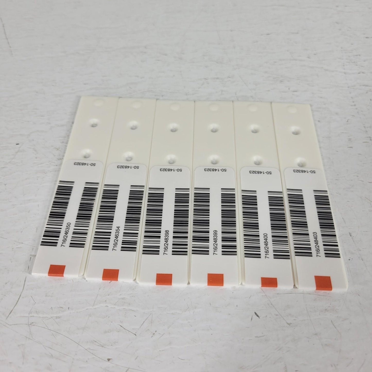 Tecan Freedom Evo 50-148323 PoSt Set Barcode Label Insert Strip Rack Plastic 6pc