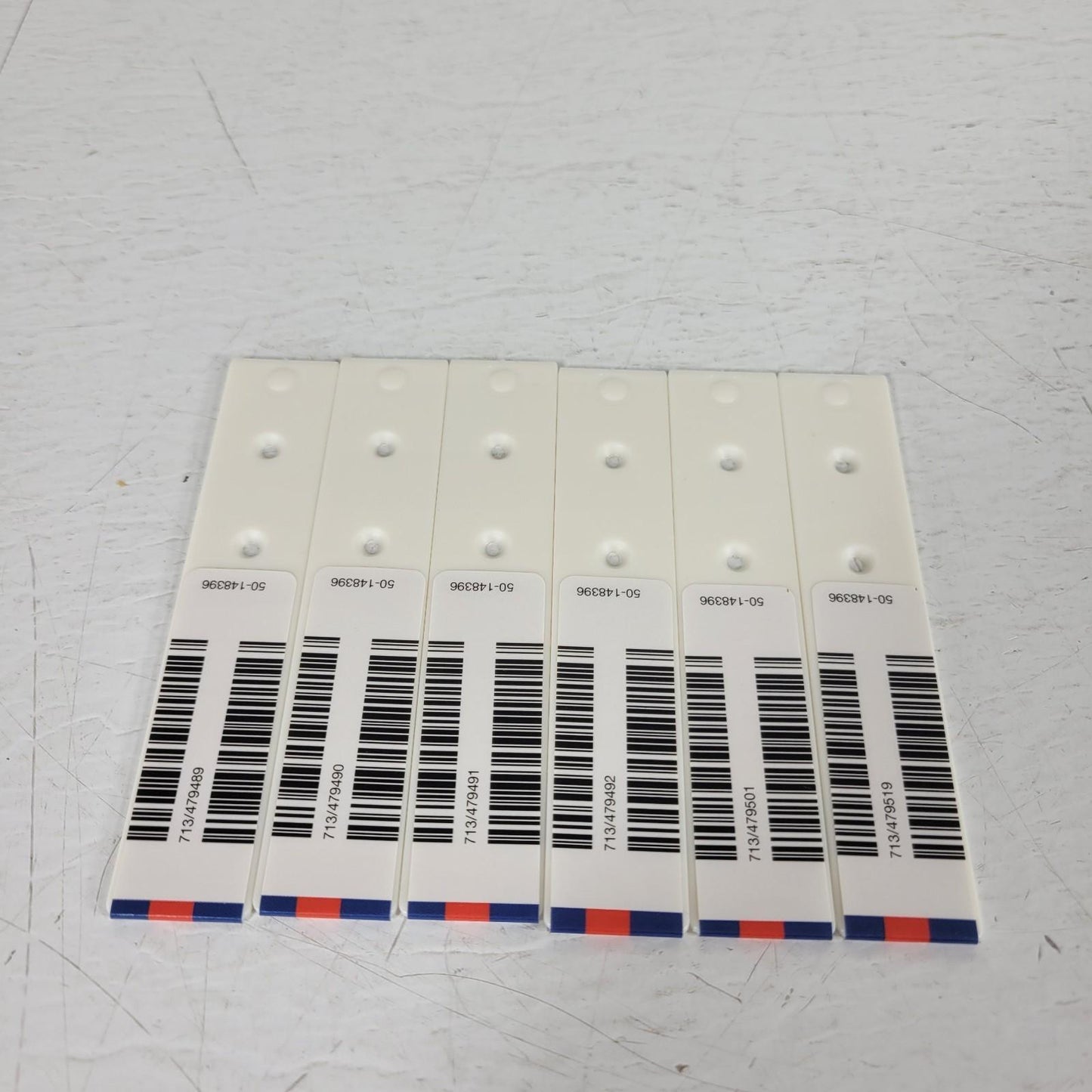Tecan Freedom Evo 50-148396 PoSt Set Barcode Label Insert Strip Rack Plastic 6pc