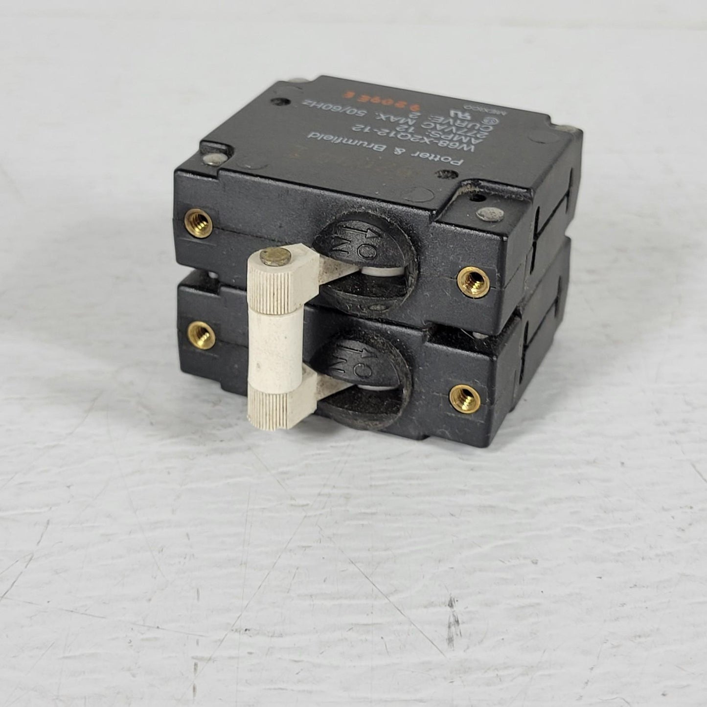 Potter & Brumfield W68-X2Q12-12 2-Pole 12-Amp Breaker Panel Mount Spade Terminal