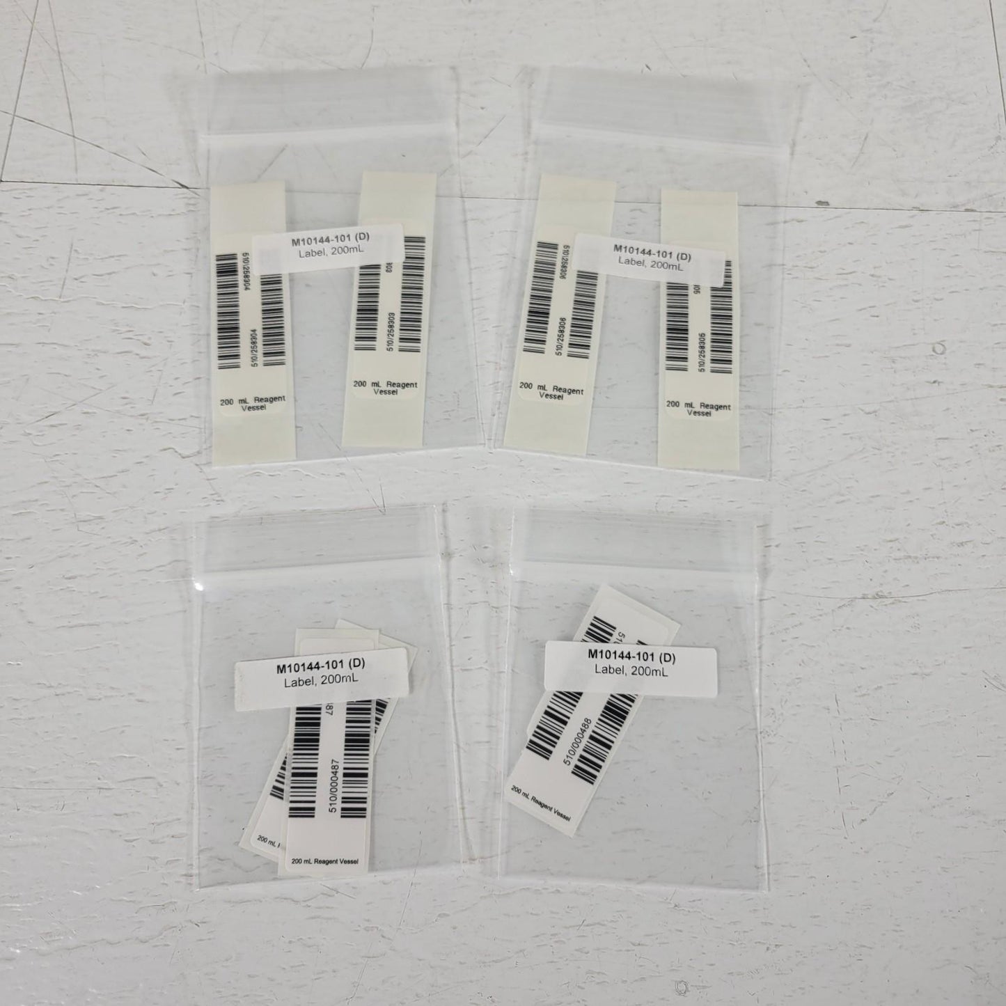 Tecan Freedom Evo M2000SP Sample Rack Label Kit 30019855 Assorted Vessel Deck