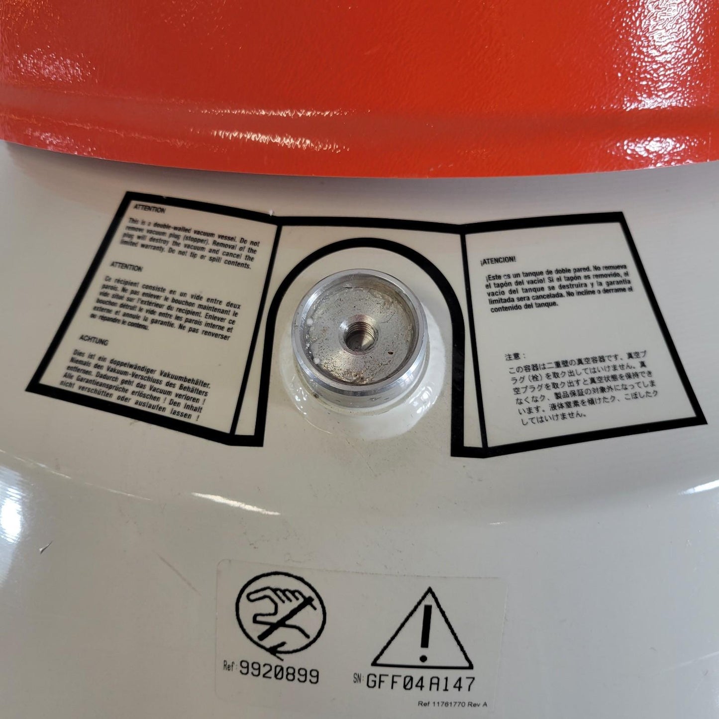 Thermolyne Locator 4 Cryochamber Biological Storage Tank Liquid Nitrogen LN2