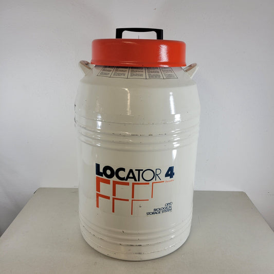 Thermolyne Locator 4 Cryochamber Biological Storage System Tank Liquid Nitrogen