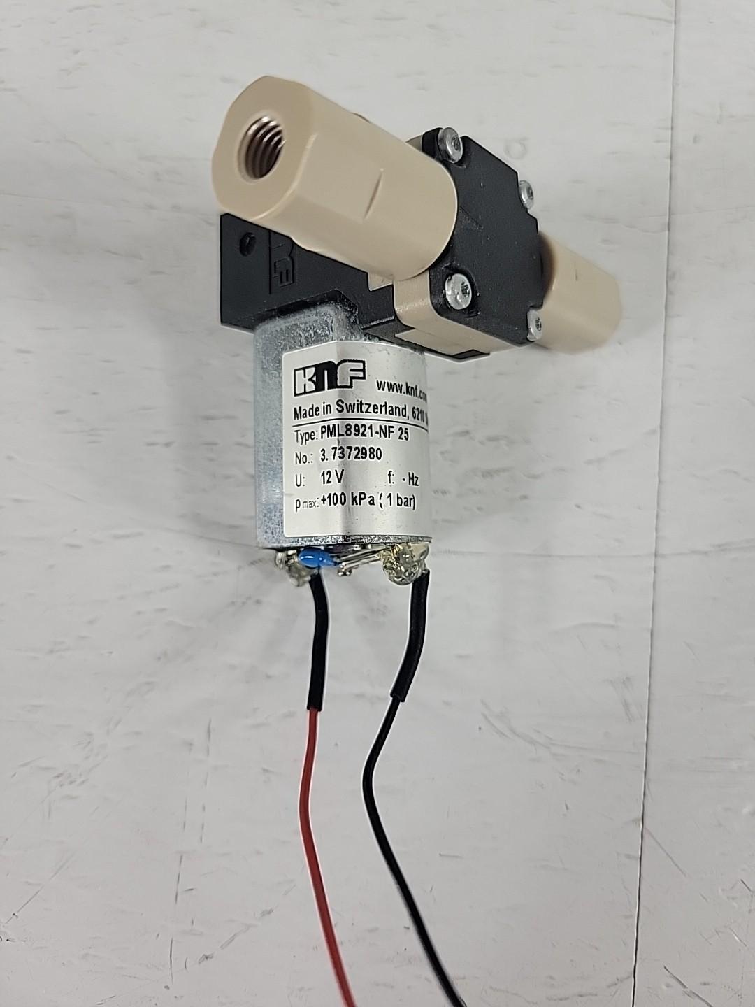 TESTED KNF PML8921-NF 25 Diaphragm Pump 12VDC 1bar Max Pressure 0.24A 2.9W