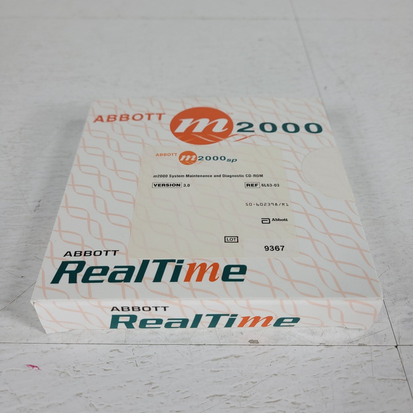 ABBOTT 6L63-03 m2000 System Maintenance and Diagnostic CD-ROM Version 3 m2000sp