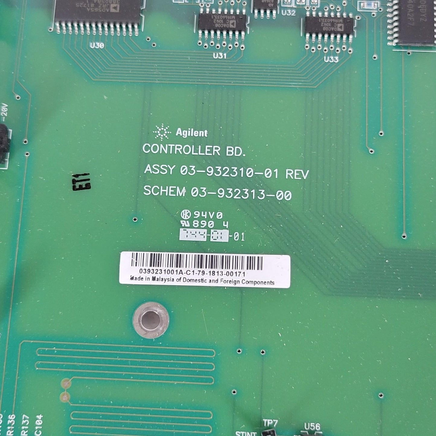 Varian Agilent Bruker 4000MS Controller Board 03-932310-01 DSP Serial USB FPGA