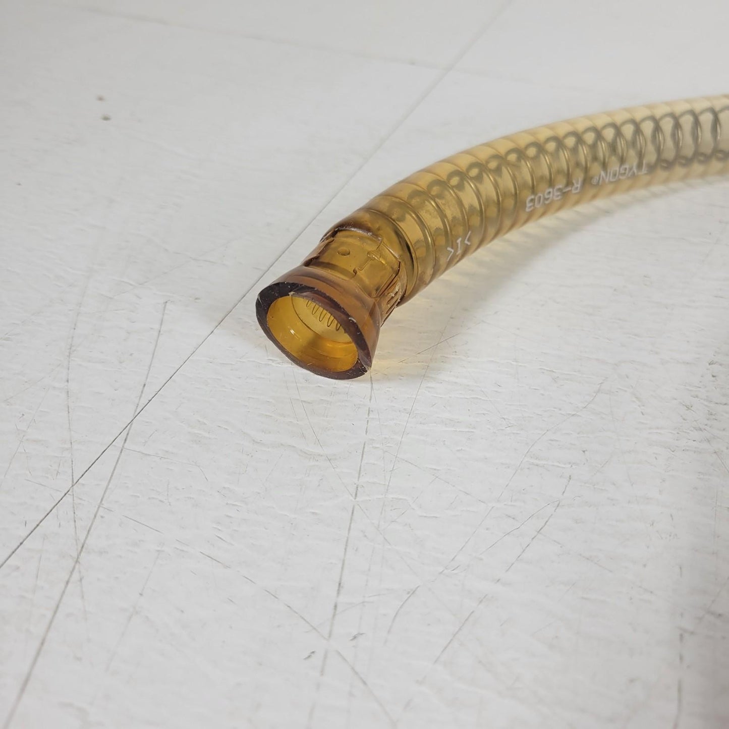 Tygon R-3603 6ft Spring Reinforced Vacuum Hose 0.75" ID Rubber 6 Ft Long