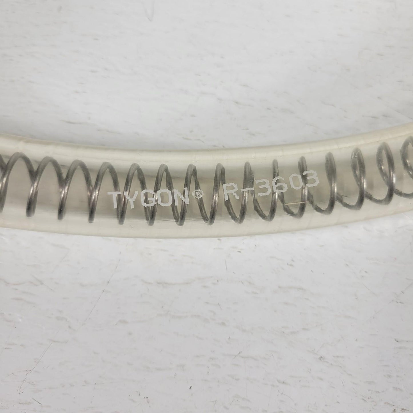 Tygon R-3603 6ft Spring Reinforced Vacuum Hose 0.75" ID Rubber 6 Ft Long