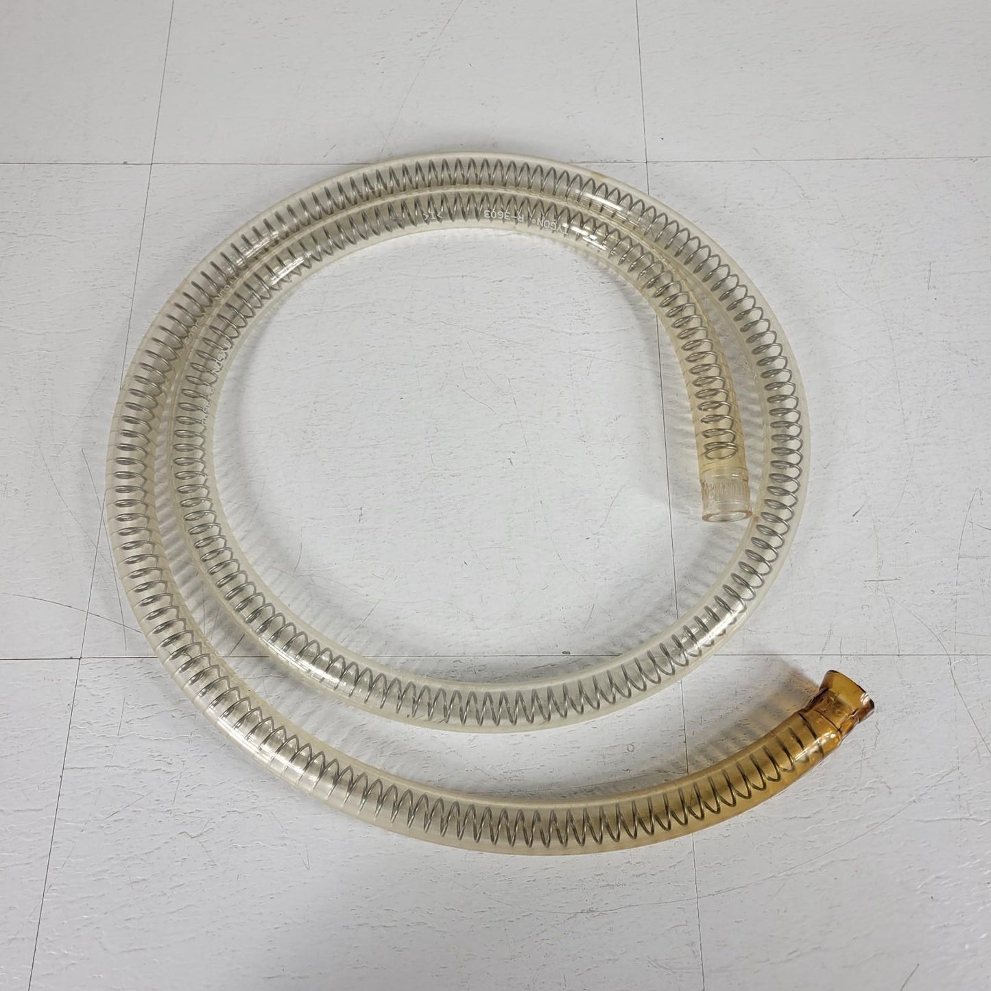 Tygon R-3603 6ft Spring Reinforced Vacuum Hose 0.75" ID Rubber 6 Ft Long