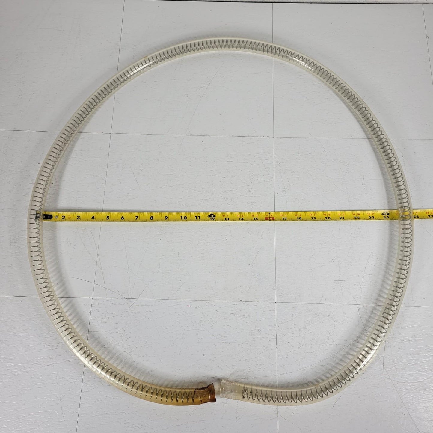 Tygon R-3603 6ft Spring Reinforced Vacuum Hose 0.75" ID Rubber 6 Ft Long