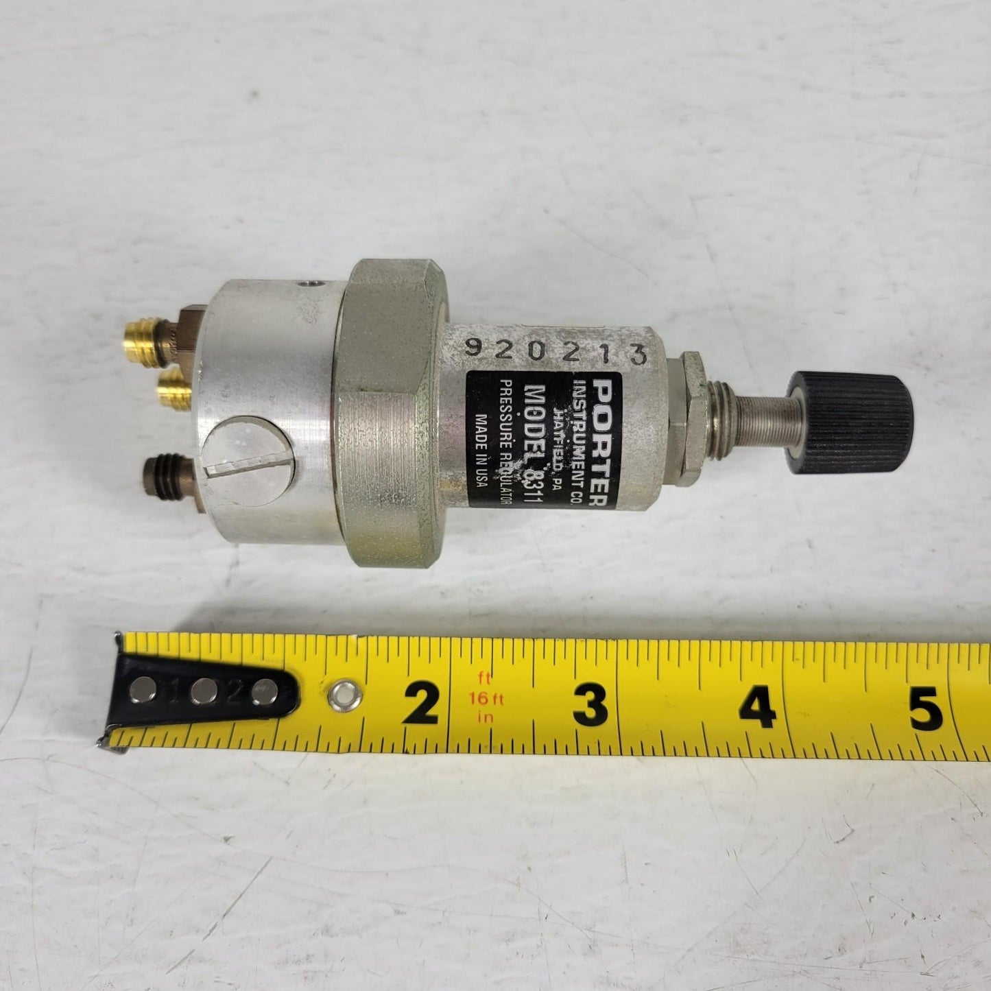 Porter Instrument Co 8311 Pressure Regulator 0-100psi Three Port 1/8" Swagelok